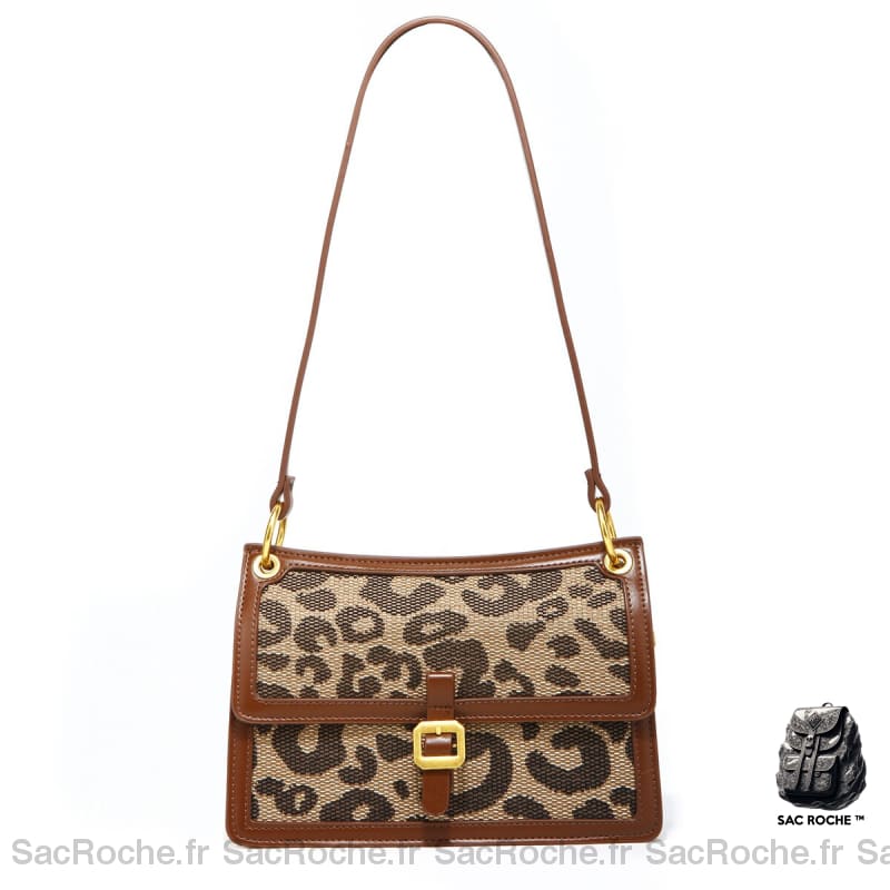 Sac Bandoulière Femme Été Tissu Imprimé Leopard