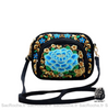 Sac Bandoulière Femme Fleurs Bleu