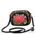 Sac Bandoulière Femme Fleurs - modèle Rouge - Sac Roche ™