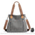 Sac Bandoulière Femme Grande Capacité Tissu - modèle Gris - Sac Roche ™