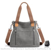 Sac Bandoulière Femme Grande Capacité Tissu Gris Sac À Main Femme