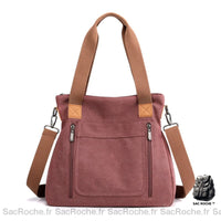 Sac Bandoulière Femme Grande Capacité Tissu - modèle Rouge - Sac Roche ™