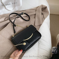 Sac Bandoulière Femme Luxe Petit - modèle Noir - Sac Roche ™