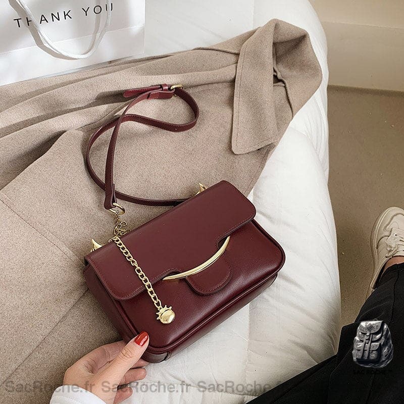 Sac Bandoulière Femme Luxe Petit Rouge Sac À Main Femme