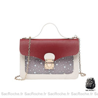 Sac Bandoulière Femme Mignon Petit - modèle Rouge - Sac Roche ™