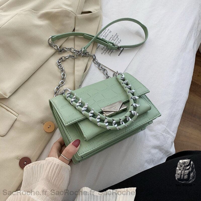 Sac Bandoulière Femme Mini Vert Sac À Main Femme