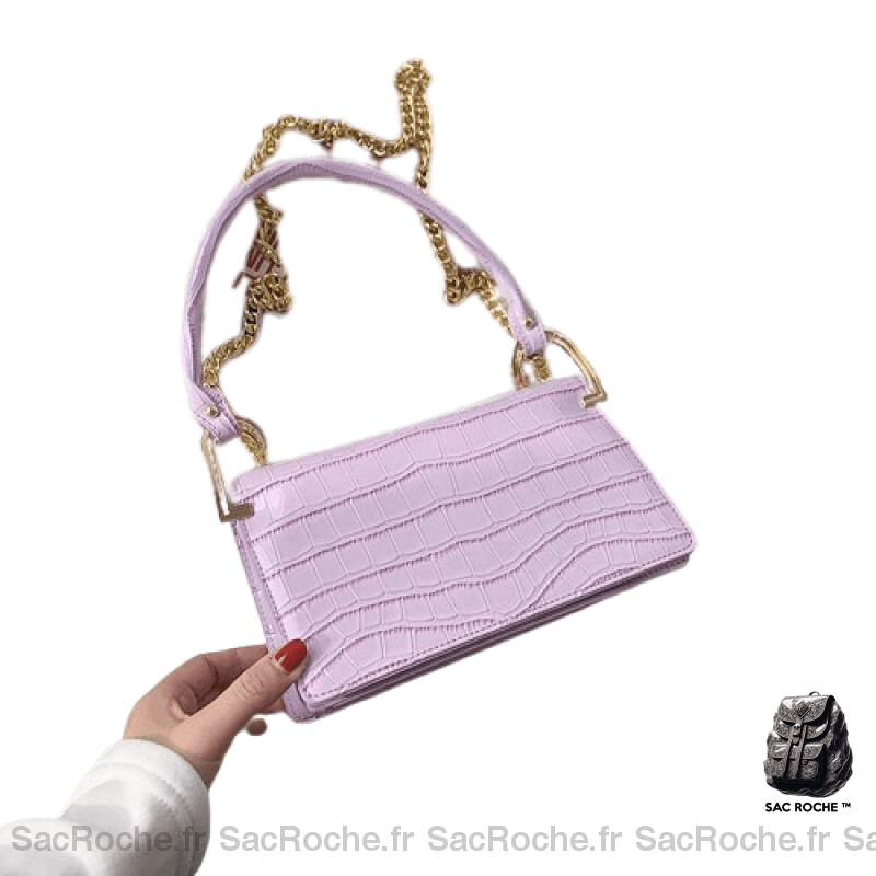 Sac Bandoulière Femme Mode Violet / 22Cm X 7Cm 13Cm
