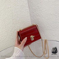 Sac Bandoulière Femme Moderne - modèle Rouge Fermeture Clef - Sac Roche ™