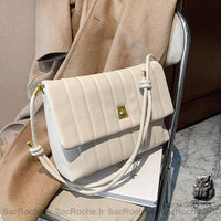 Sac Bandoulière Femme Noir - modèle Blanc - Sac Roche ™