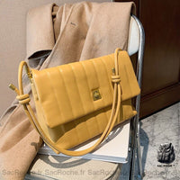Sac Bandoulière Femme Noir - modèle Jaune - Sac Roche ™