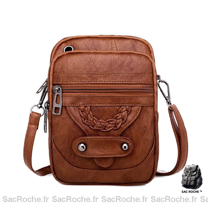 Sac Bandoulière Femme Pas Cher Marron