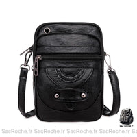 Sac Bandoulière Femme Pas Cher - modèle Noir - Sac Roche ™