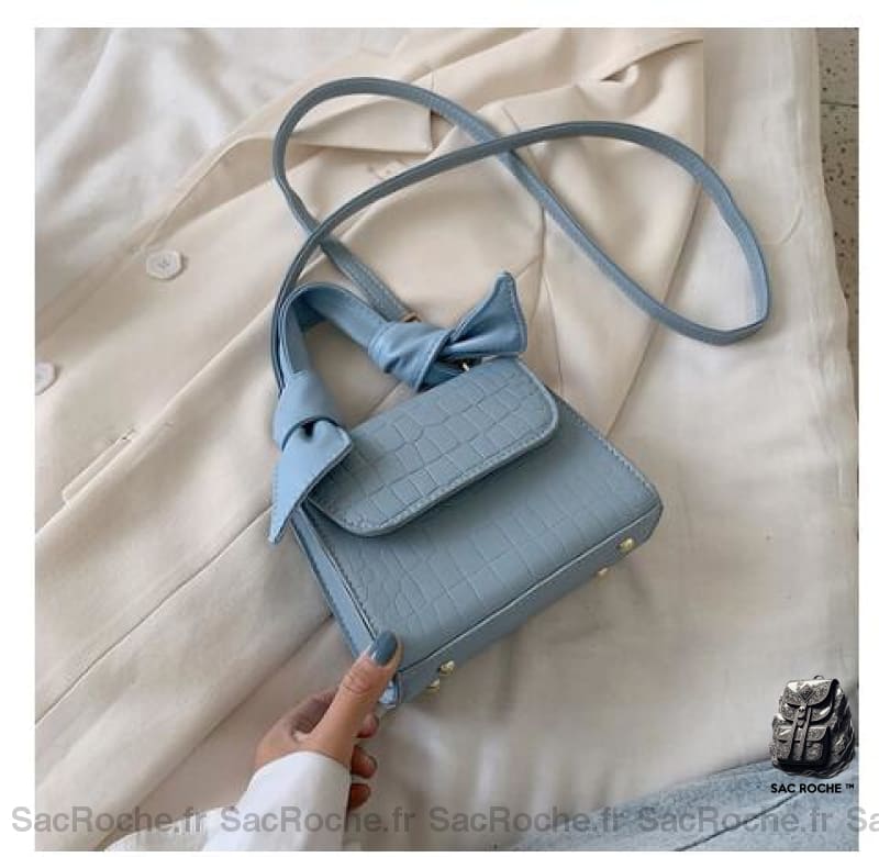 Sac Bandoulière Femme Petit Bleu Sac À Main Femme