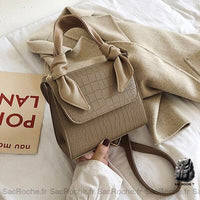 Sac Bandoulière Femme Petit - modèle Khaki - Sac Roche ™
