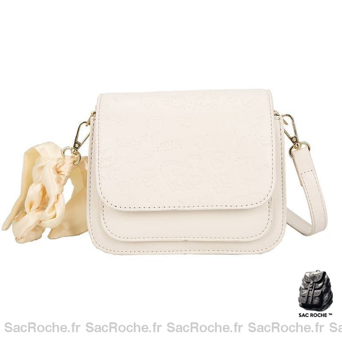 Sac Bandoulière Femme - Prix Bas Blanc