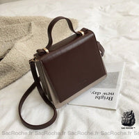 Sac Bandoulière Femme Rétro - modèle Rouge foncé - Sac Roche ™