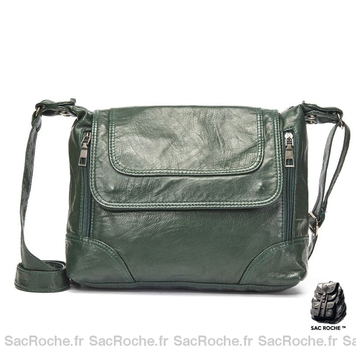 Sac Bandoulière Femme Simili Cuir Vert Sac À Main Femme