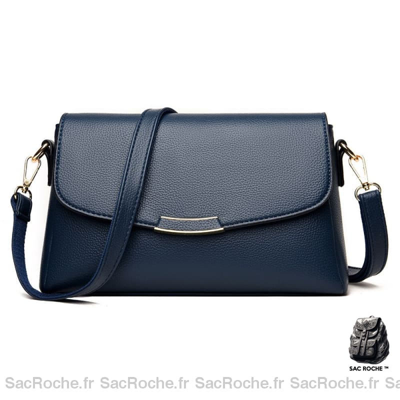 Sac Bandoulière Femme Sobre Petit Bleu Sac À Main Femme