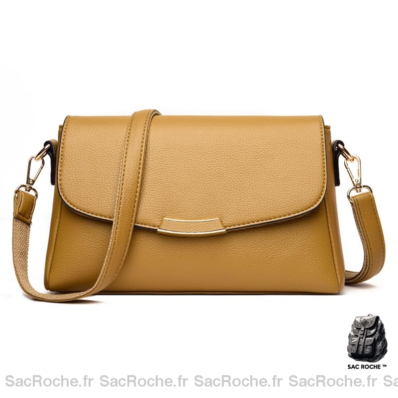 Sac Bandoulière Femme Sobre Petit Jaune Sac À Main Femme