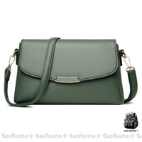 Sac Bandoulière Femme Sobre Petit - modèle Vert - Sac Roche ™