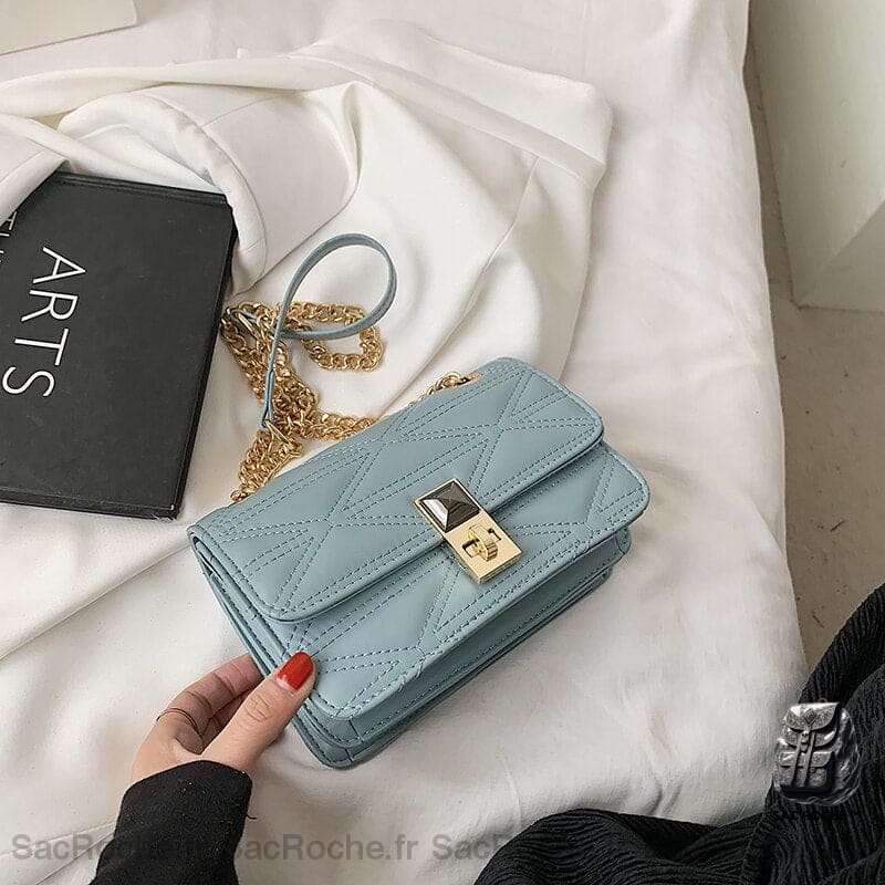Sac Bandoulière Femme Tendance Bleu Sac À Main Femme