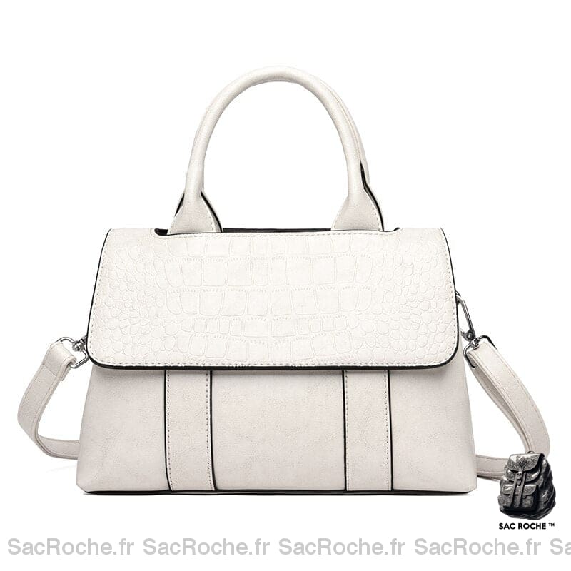 Sac Bandoulière Femme Tendance Chic Blanc