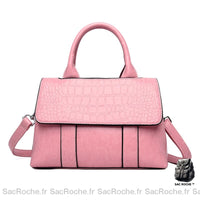 Sac Bandoulière Femme Tendance Chic - modèle Rose - Sac Roche ™