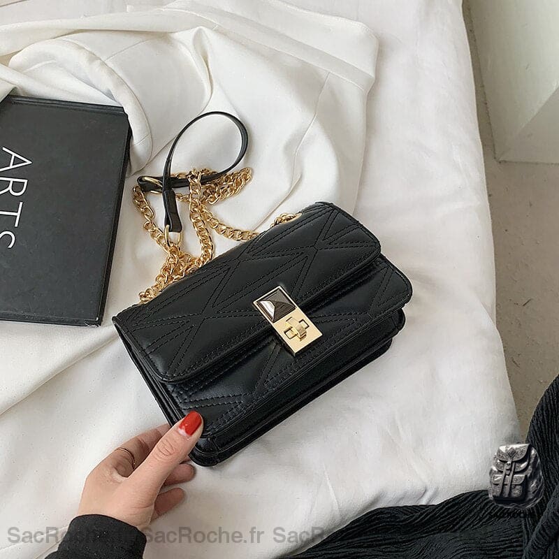 Sac Bandoulière Femme Tendance Noir Sac À Main Femme