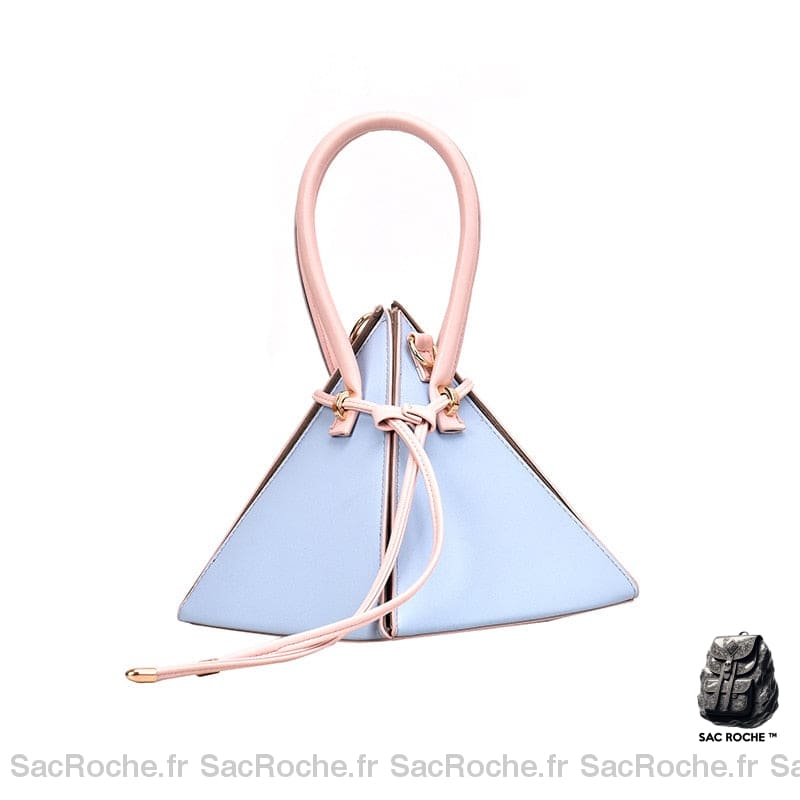 Sac Bandoulière Femme Triangle Noir Bleu Sac À Main Femme