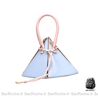 Sac Bandoulière Femme Triangle Noir - modèle Bleu - Sac Roche ™