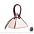 Sac Bandoulière Femme Triangle Noir - modèle Rose - Sac Roche ™