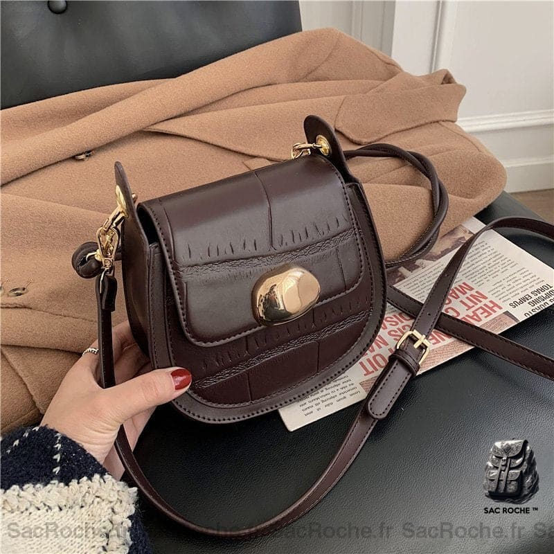 Sac Bandoulière Femme Vintage Petit Café Sac À Main Femme