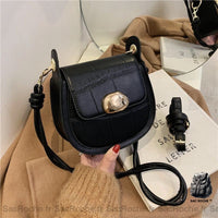 Sac Bandoulière Femme Vintage Petit - modèle Noir - Sac Roche ™