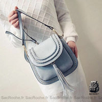 Sac bandoulière femme vintage Petite taille - modèle Bleu - Sac Roche ™