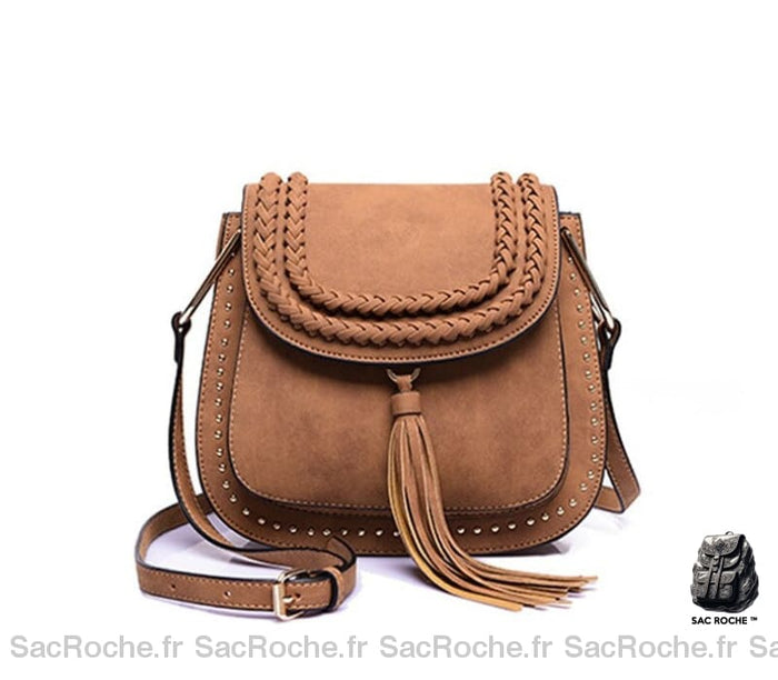 Sac Bandoulière Femme Vintage Petite Taille Marron Petit Sac À Main