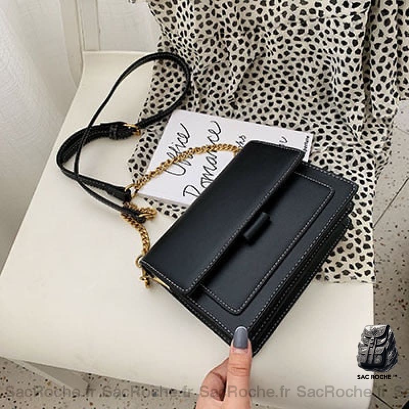 Sac Bandoulière Femme Voyage Compact Noir Sac À Main Femme