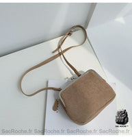 Sac Bandoulière Femme Wallet - modèle Khaki - Sac Roche ™
