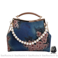 Sac bandoulière fleur femme - modèle 3 / 22cm - Sac Roche ™