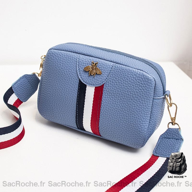 Sac Bandoulière France Bleu Navy Femme