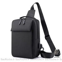 Sac bandoulière homme en Nylon - modèle Noir - Sac Roche ™