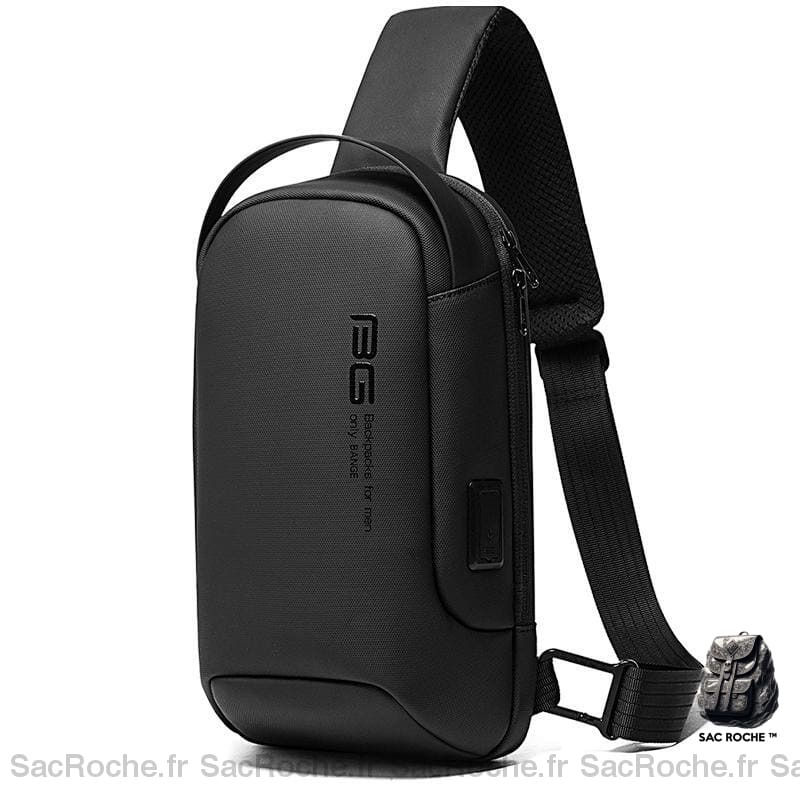 Sac Bandoulière Homme Tendance Noir Sacs Bange