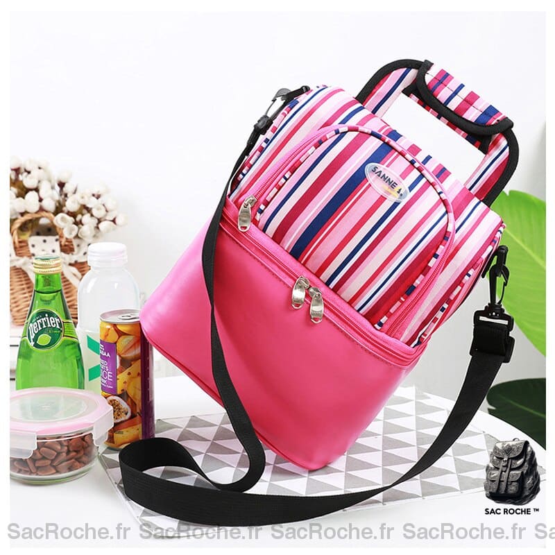 Sac Bandoulière Isotherme Double Couche À Dos