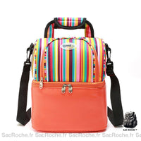 Sac bandoulière isotherme double couche - modèle Orange - Sac Roche ™