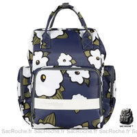 Sac bandoulière langer motif imprimé - modèle Fleurs - Sac Roche ™