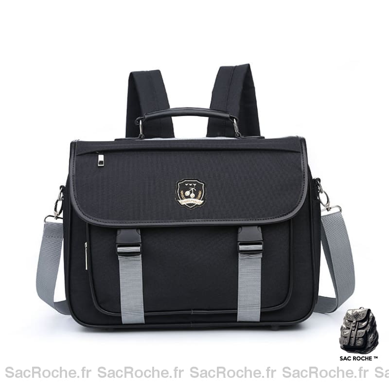 Sac à bandoulière style Lolita pour fille noir et gris à la mode