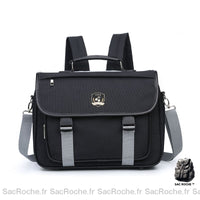 Sac à bandoulière style Lolita pour fille noir et gris à la mode