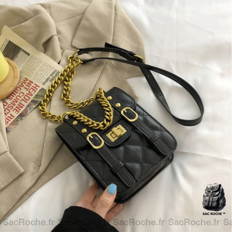 Sac Bandoulière Luxe Petit - Pochette Noir Pochette Femme