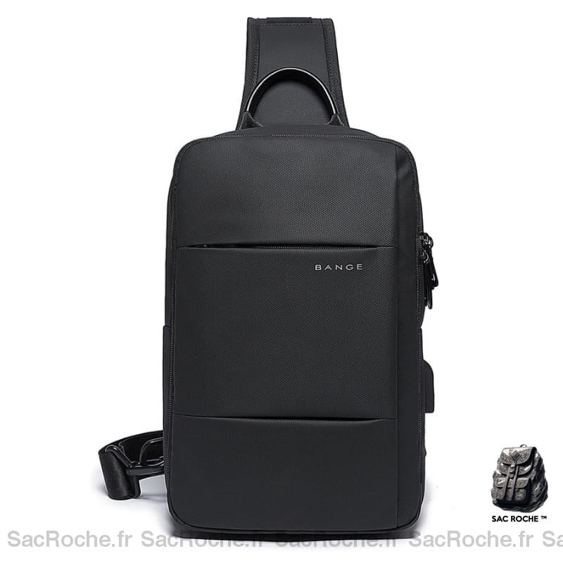 Sac Bandoulière Matelassé Noir Pour Homme Sacs Bange