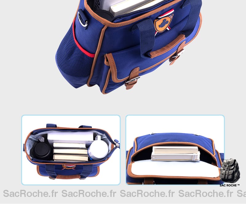 Sac Bandoulière Mickey Bleu Enfant À Dos