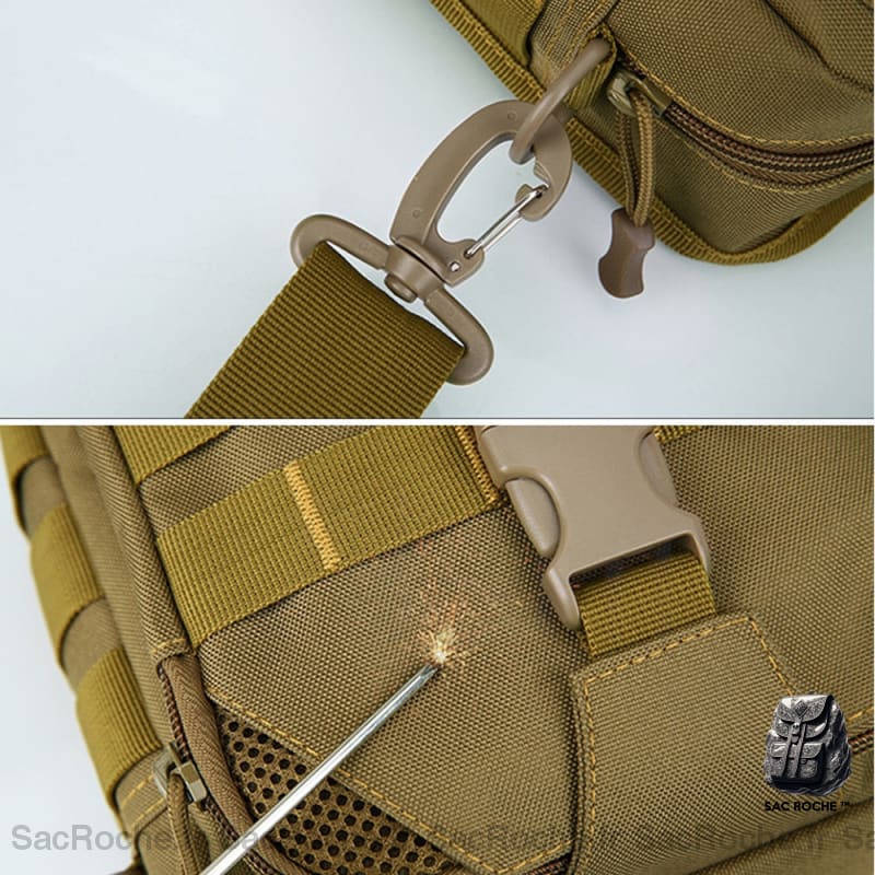 Sac Bandoulière Militaire Multi-Compartiments À Dos